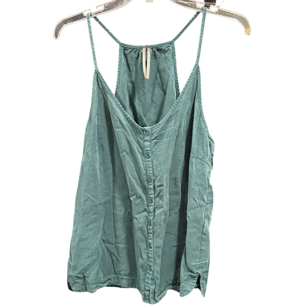 Anthropologie Green Tank Top, size Large